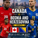Yau Za A Fafata Tsakanin Canada Da Bosnia-Herzegovina