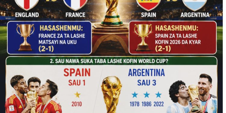 Akwai Yiwuwar Spain Za Ta Lashe Kofin Duniya Na Bana